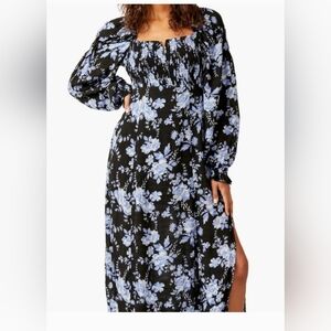 Free People Jaymes Smocked Floral Midi Dress